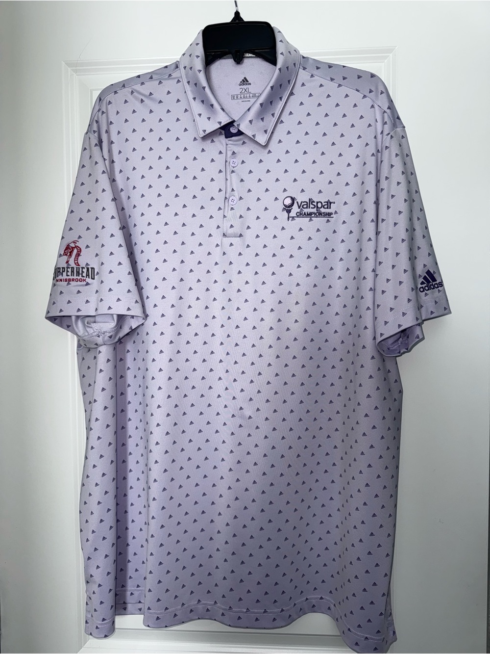 adidas Men's Light Lavender Valspar Championship/Copperhead Polo